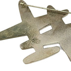 Chanel Brooch Silver Airplane — view 3