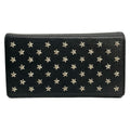 Saint Laurent Paris Wallet Black Studs Star Flap Leather