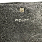 Saint Laurent Paris Wallet Black Studs Star Flap Leather — view 6
