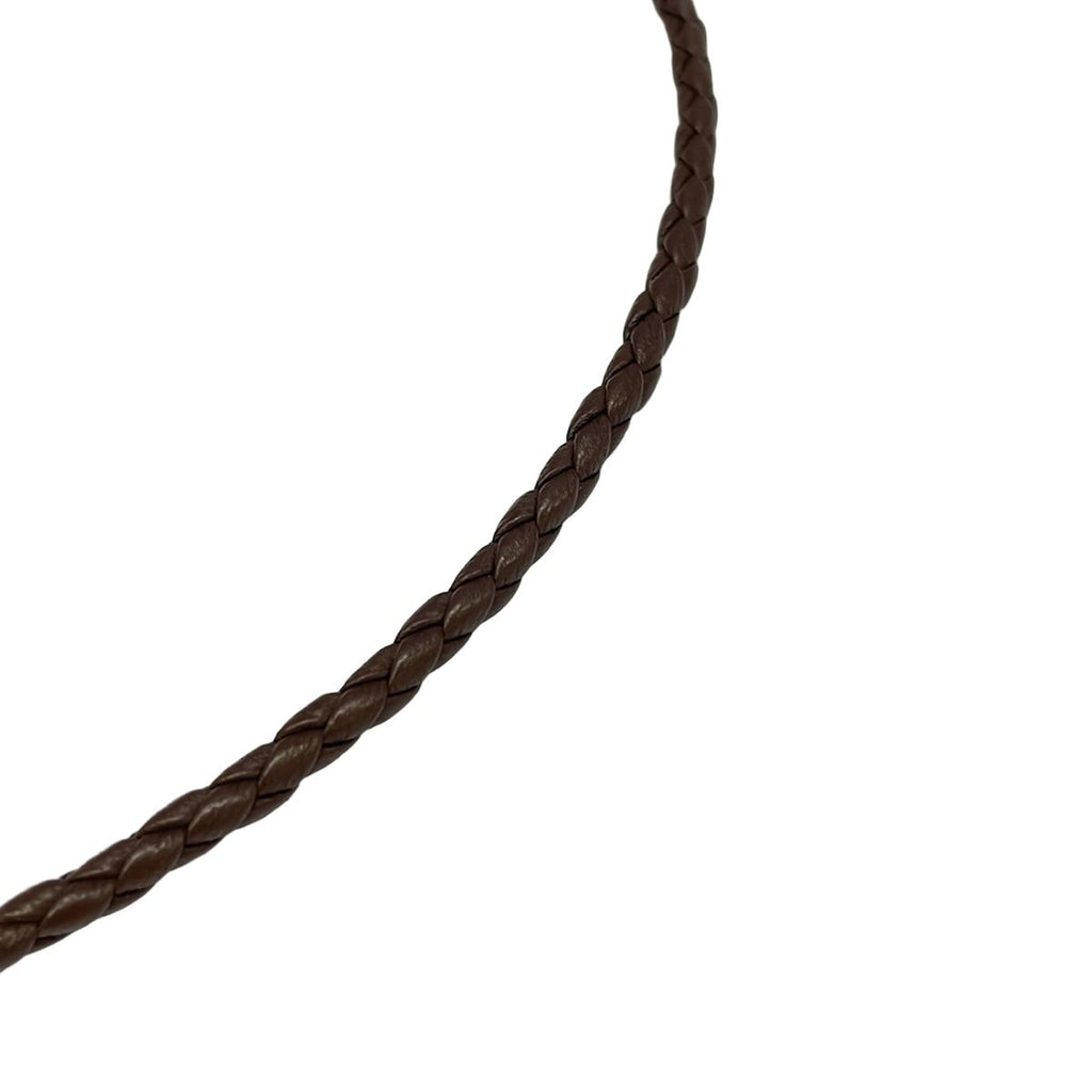 Dior Bracelet Leather Dark Brown CD Motif Braid — view 4