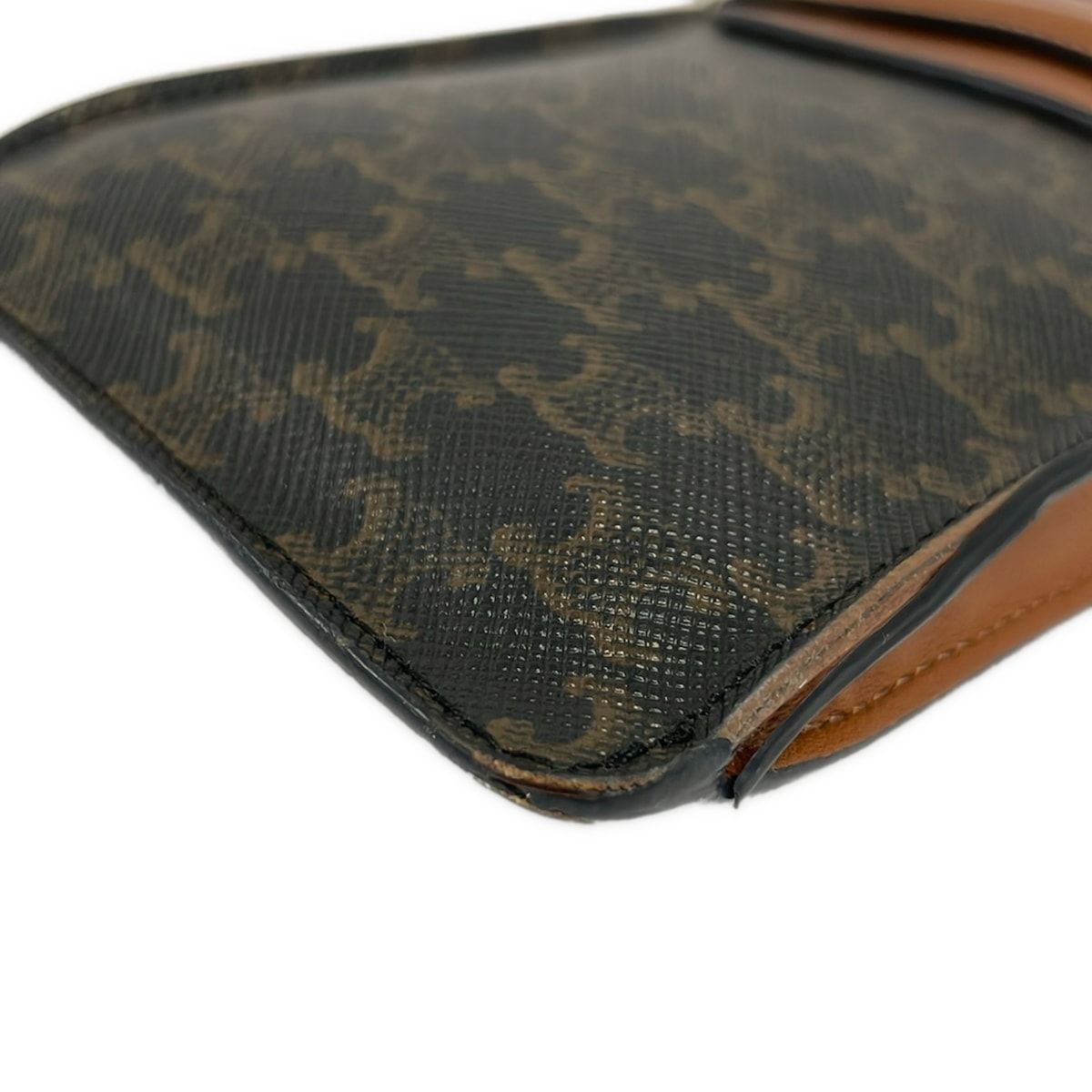 Celine Shoulder Bag Triomphe Phone Pouch Tan Smartphone Pochette — view 6