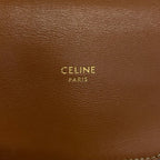 Celine Shoulder Bag Triomphe Phone Pouch Tan Smartphone Pochette — view 9