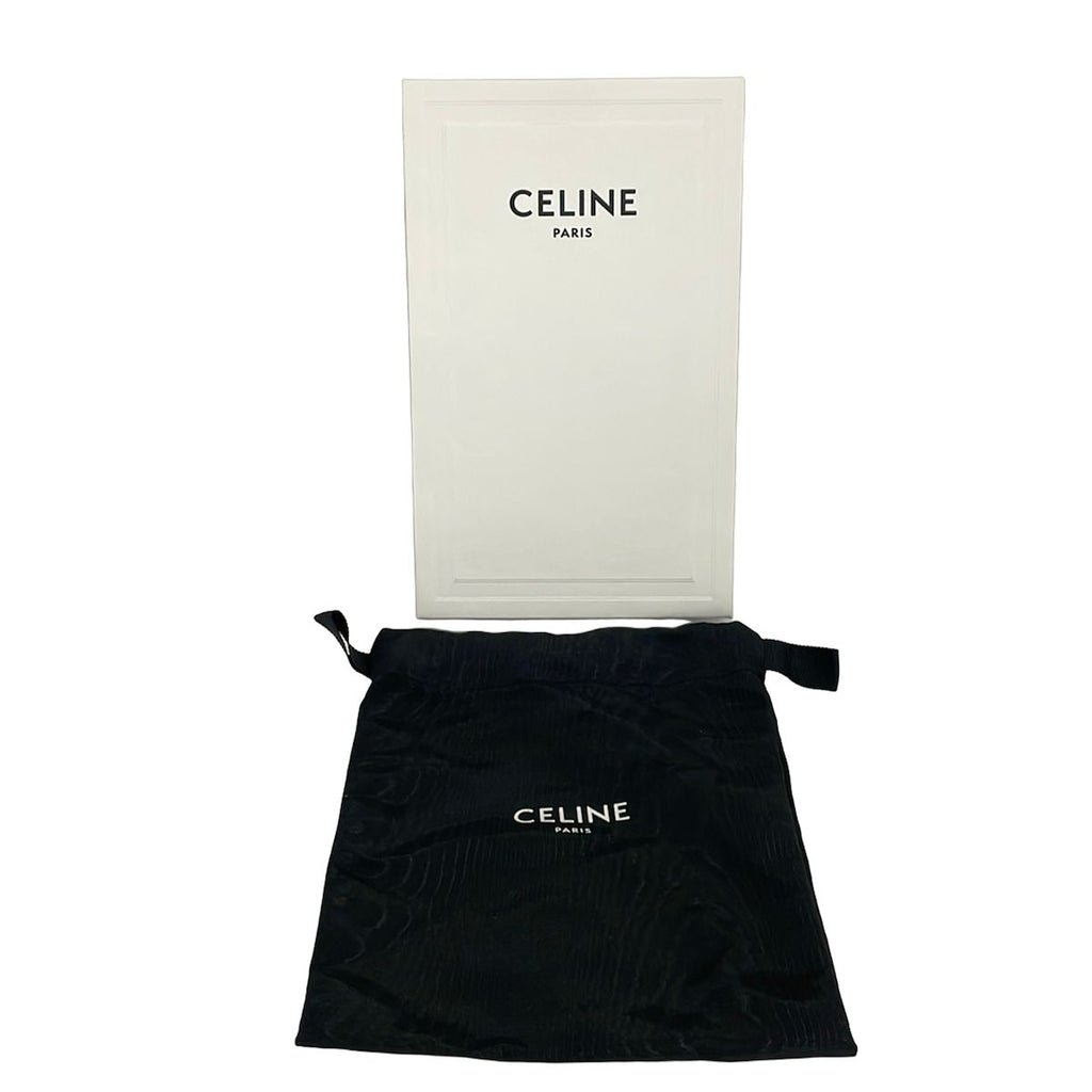 Celine Shoulder Bag Triomphe Phone Pouch Tan Smartphone Pochette — view 8