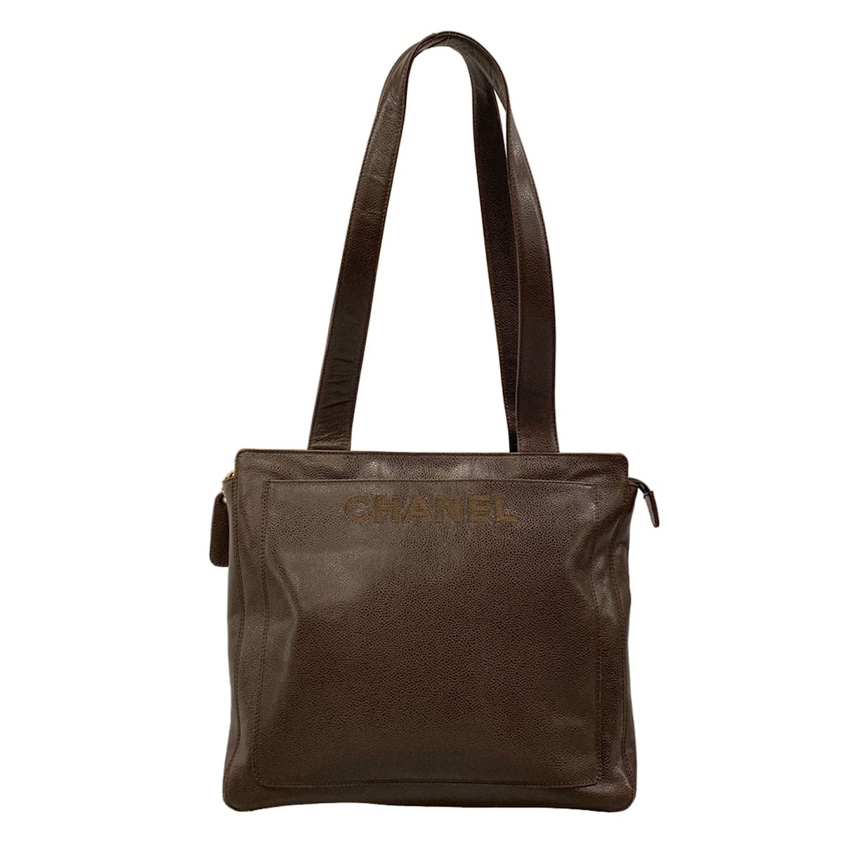 Chanel Shoulder Bag Dark Brown