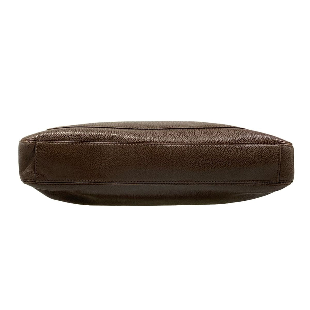 Chanel Shoulder Bag Dark Brown — view 5