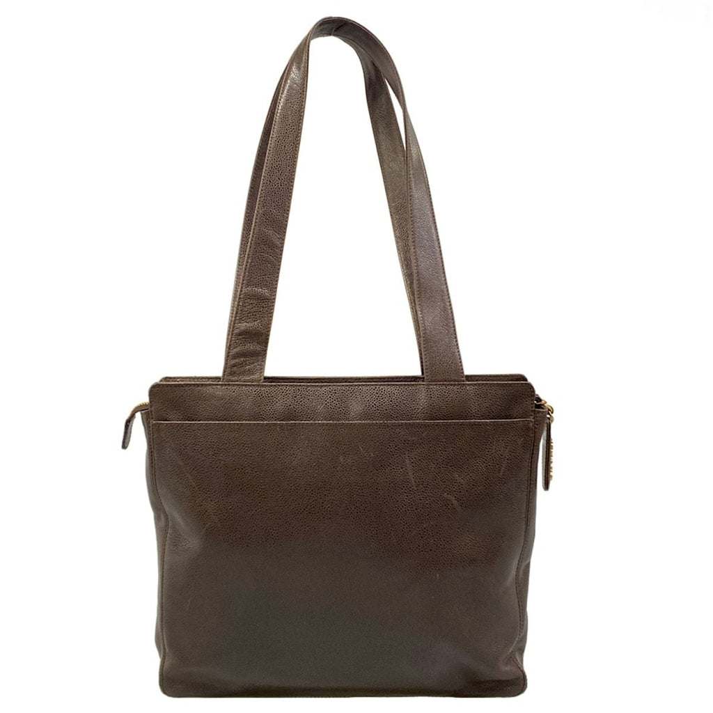 Chanel Shoulder Bag Dark Brown — view 3