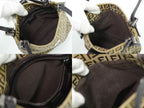 Fendi Zucchi Handbag Canvas Beige Zucchino Bag Second — view 8