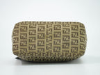 Fendi Zucchi Handbag Canvas Beige Zucchino Bag Second — view 3