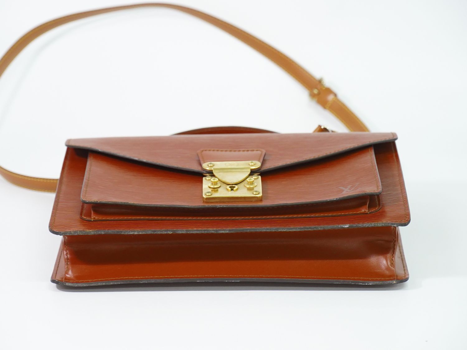 Louis Vuitton LV Monceau 28 Epi Leather 2-Way Shoulder Bag Brown Second — view 3