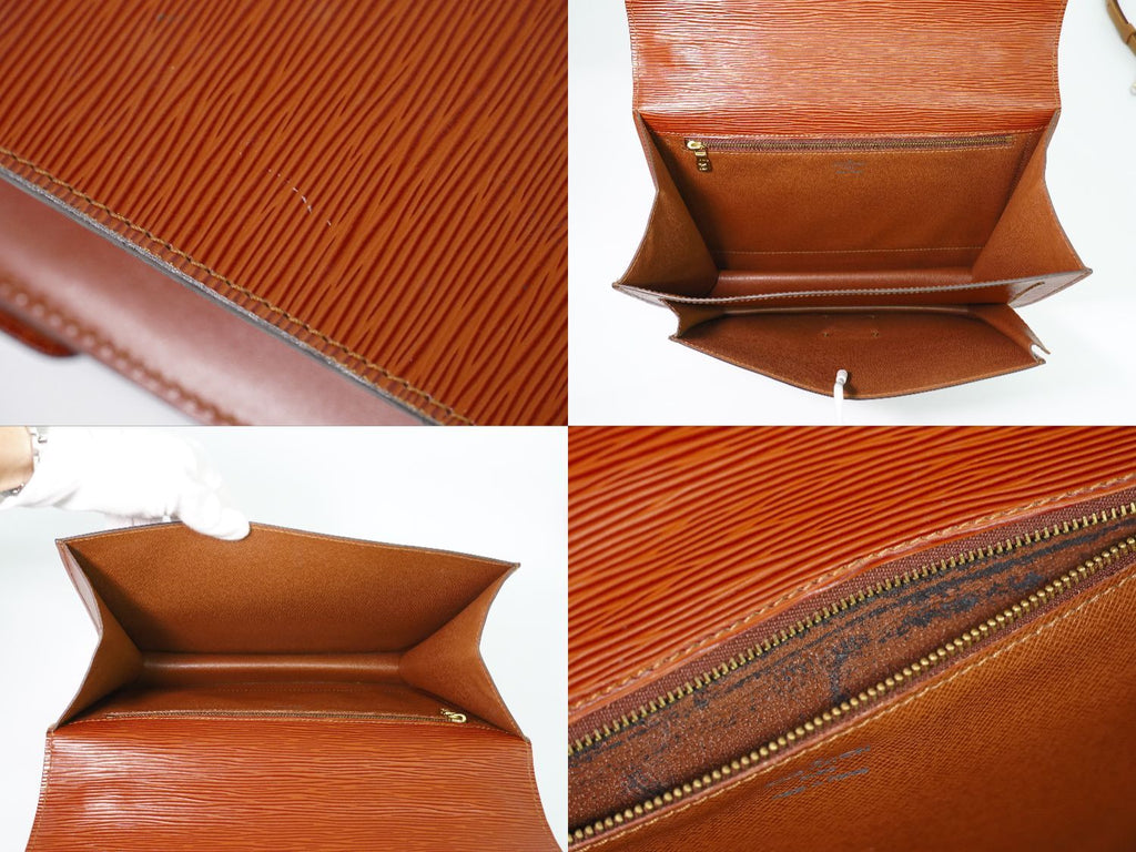 Louis Vuitton LV Monceau 28 Epi Leather 2-Way Shoulder Bag Brown Second — view 8