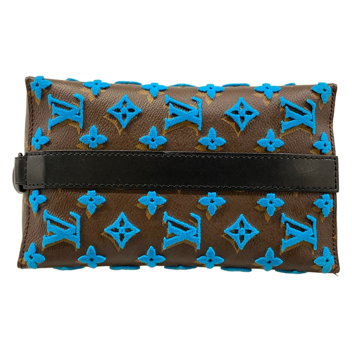 Louis Vuitton Shoulder Bag Monogram Tufting Triangle Messenger Turquoise — view 5