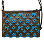 Louis Vuitton Shoulder Bag Monogram Tufting Triangle Messenger Turquoise — view 3