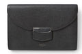 Celine Bi Foldwallet Trotter Flap Multi Black Leather