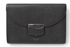 Celine Bi Foldwallet Trotter Flap Multi Black Leather