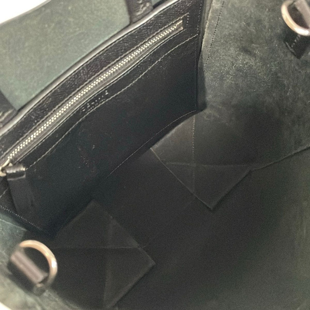 Celine Tote Vertical Cabas Mall Black Leather — view 7