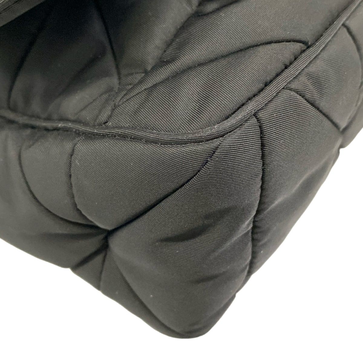 Prada Shoulder Bag Padded Re-Nylon Bag Black Strap Removable — view 6