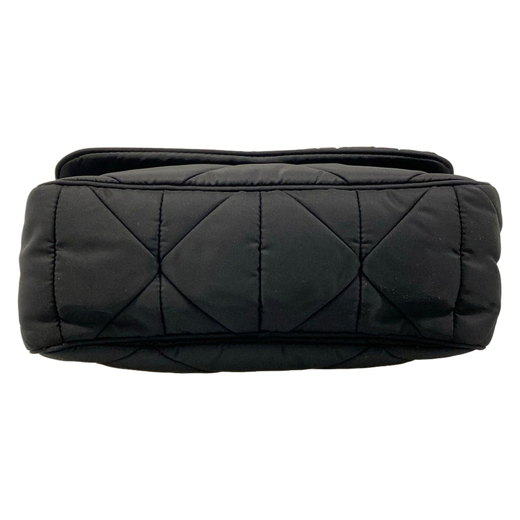 Prada Shoulder Bag Padded Re-Nylon Bag Black Strap Removable — view 5