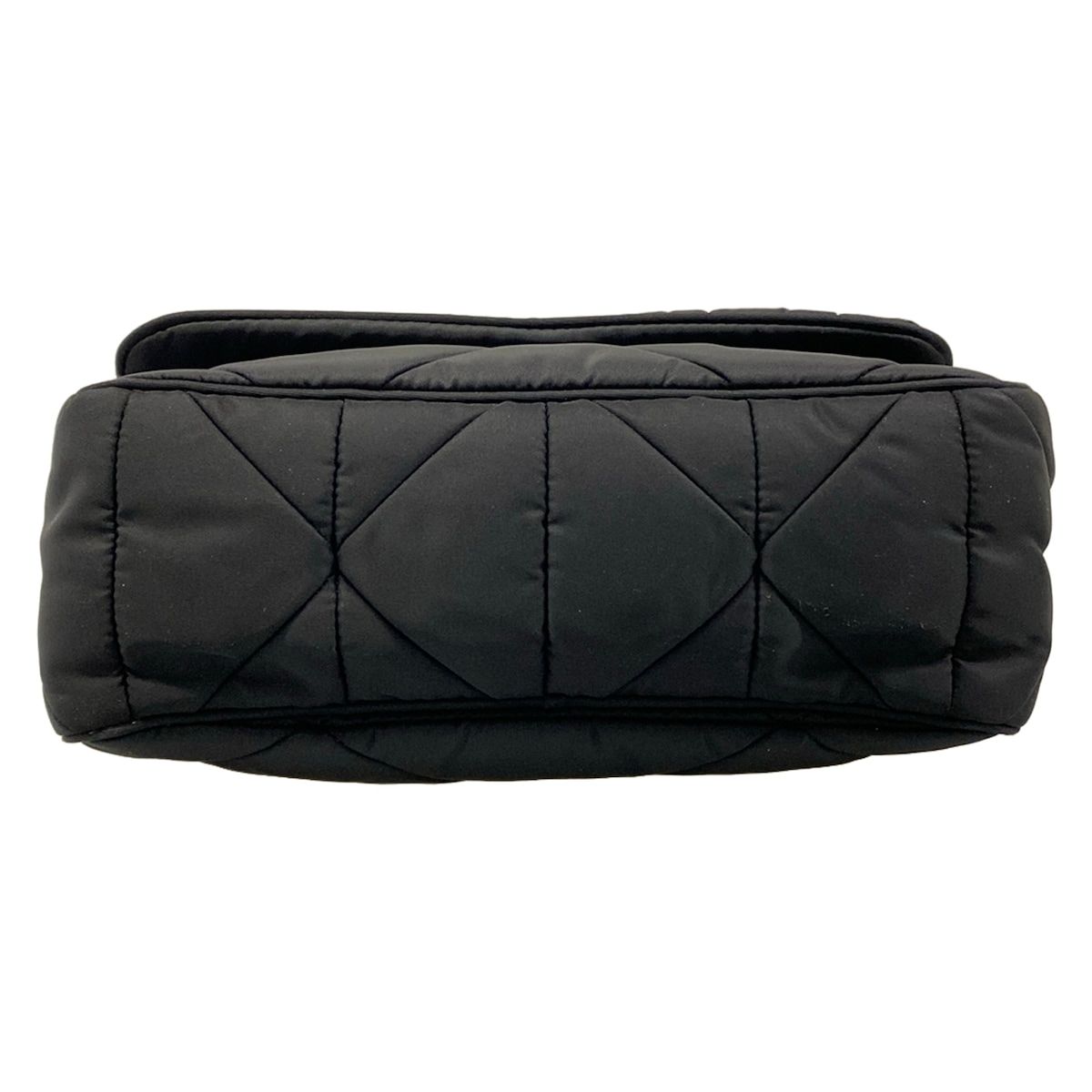 Prada Shoulder Bag Padded Re-Nylon Bag Black Strap Removable — view 5