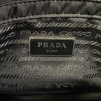Prada Shoulder Bag Padded Re-Nylon Bag Black Strap Removable — view 9