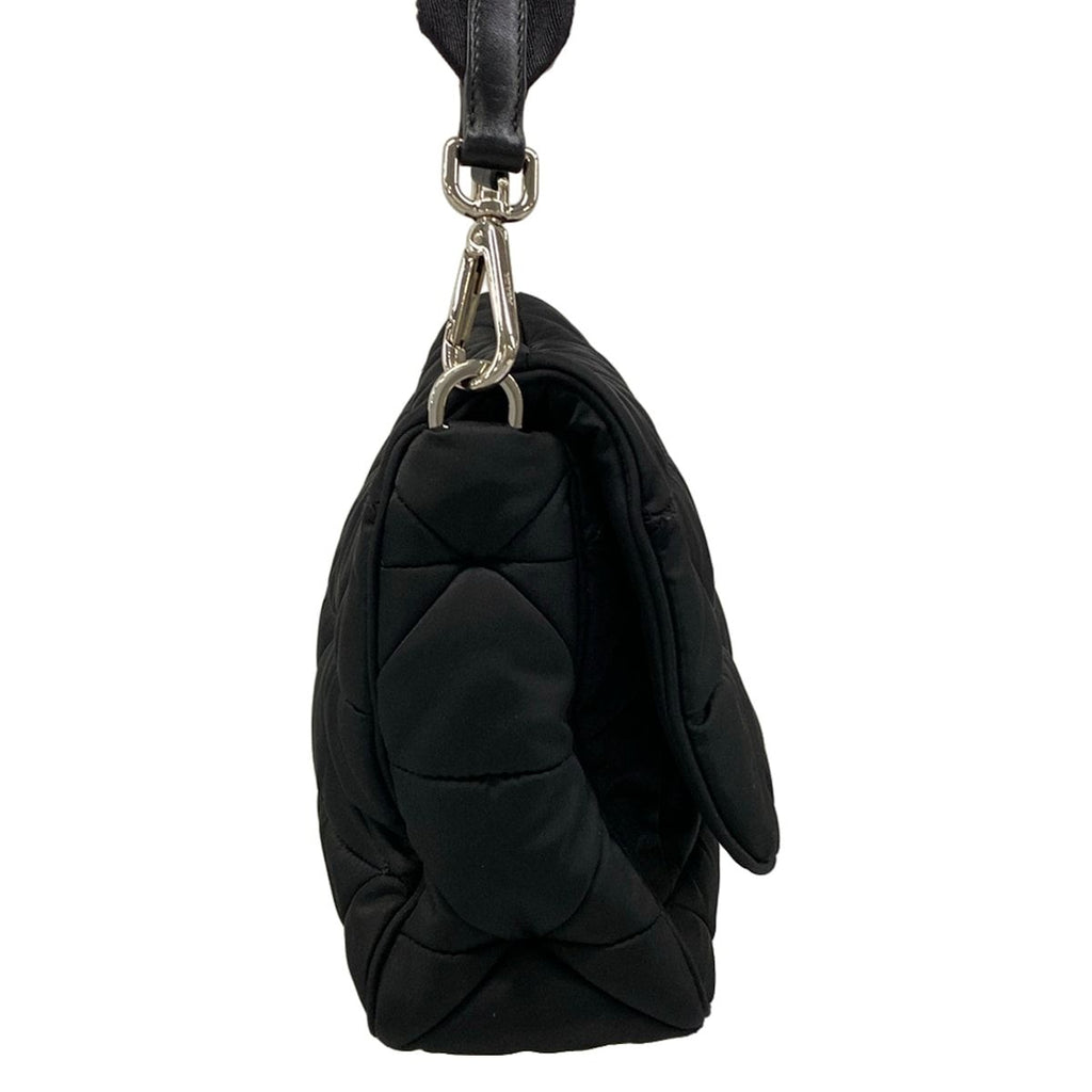 Prada Shoulder Bag Padded Re-Nylon Bag Black Strap Removable — view 2
