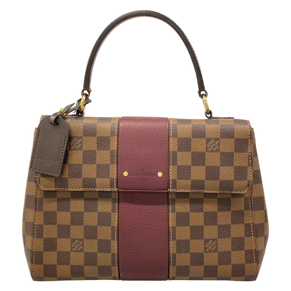 Louis Vuitton Handbag Damier Bond Street Bordeaux Leather