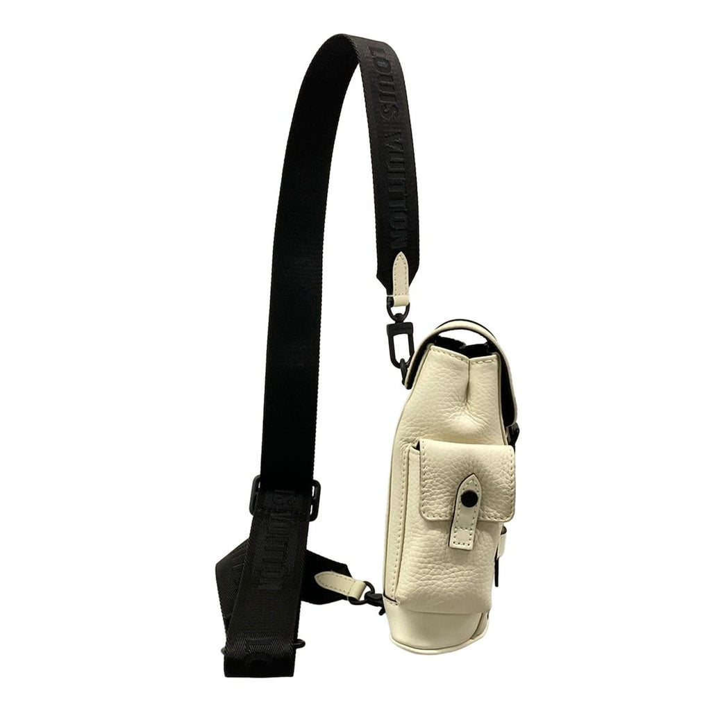 Louis Vuitton Shoulder Bag Cuir Taurillon Christopher XS Blanc Removable Strap — view 2