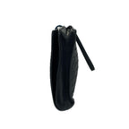 Bottega Veneta Clutch Intrecciato Dark Navy Leather — view 4