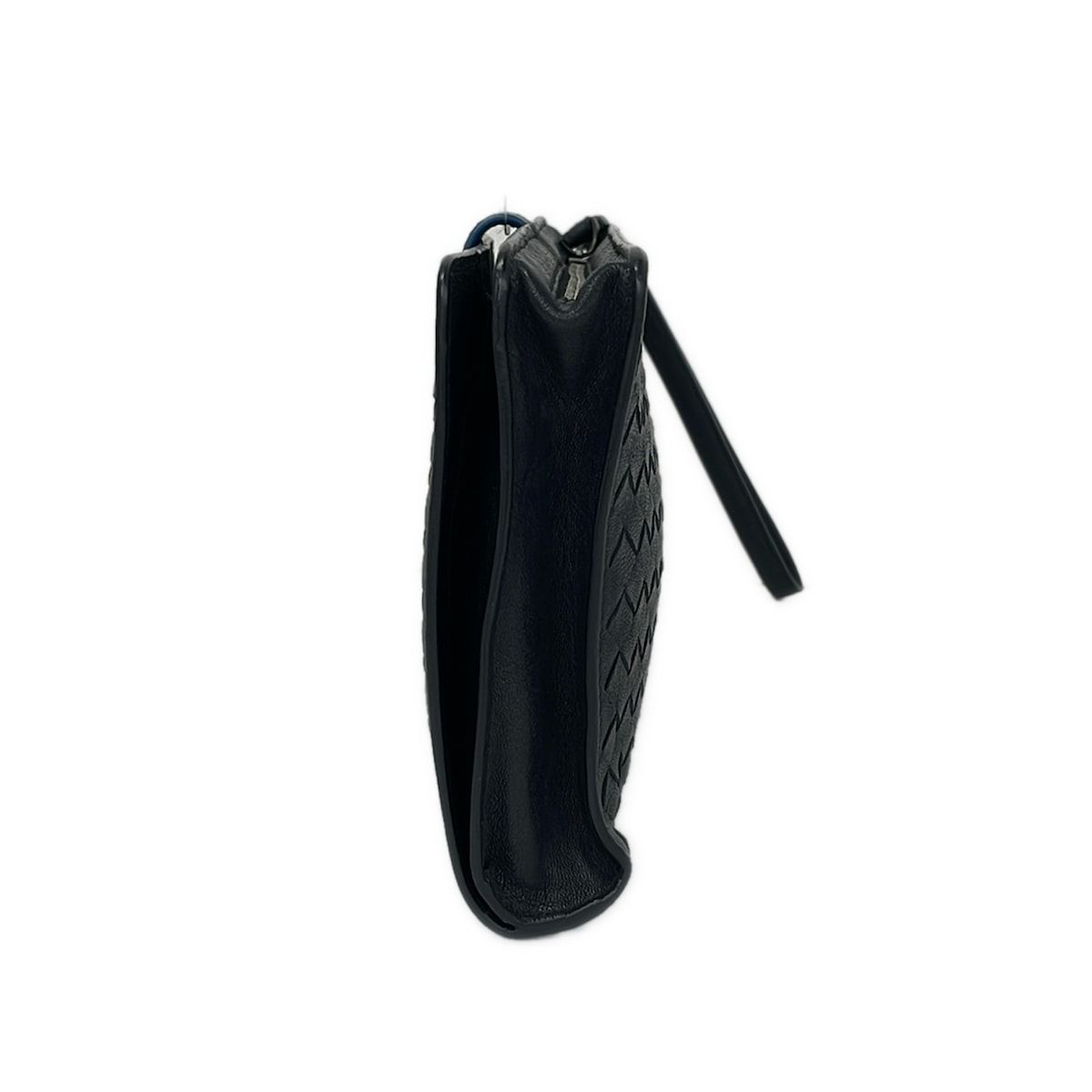 Bottega Veneta Clutch Intrecciato Dark Navy Leather — view 4