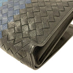 Bottega Veneta Clutch Intrecciato Dark Navy Leather — view 6