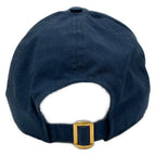 Celine Cap L Initial Baseball Cap Dark Navy Ivory Cotton — view 3