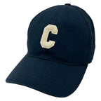Celine Cap L Initial Baseball Cap Dark Navy Ivory Cotton