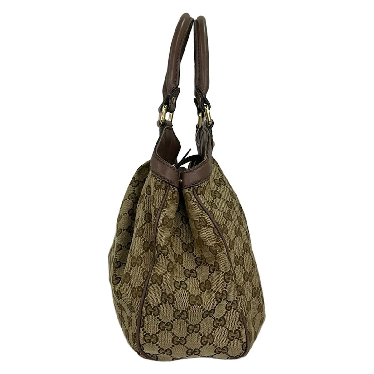 Gucci Tote Sookiegg Pattern Beige Leather — view 2