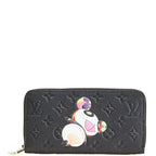 Louis Vuitton Takashi Murakami Monogram Empreinte Zippy Wallet Black Multicolor