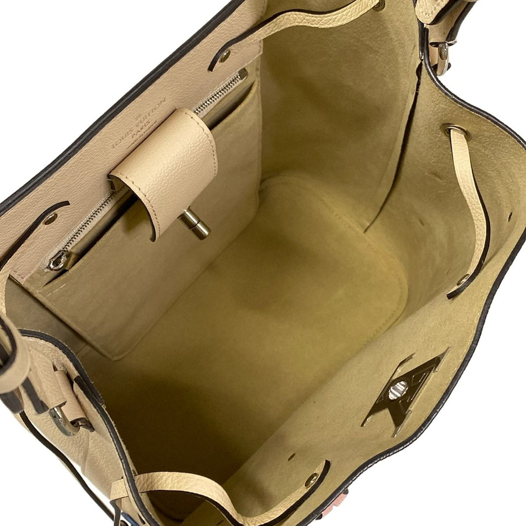 Louis Vuitton Shoulder Bag Lockme Bucket Light Beige Xmulticolor Leather — view 7