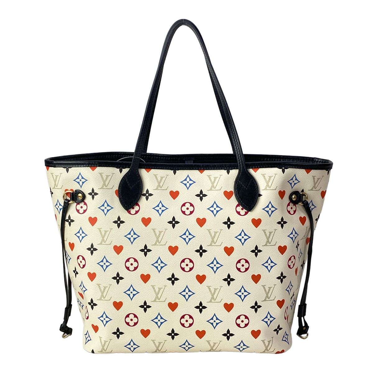 Louis Vuitton Tote Game on Neverfull MM Blanc — view 3