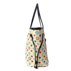 Louis Vuitton Tote Game on Neverfull MM Blanc — view 2