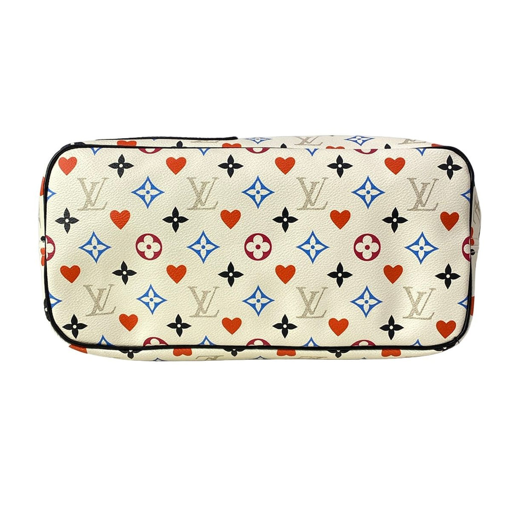 Louis Vuitton Tote Game on Neverfull MM Blanc — view 5
