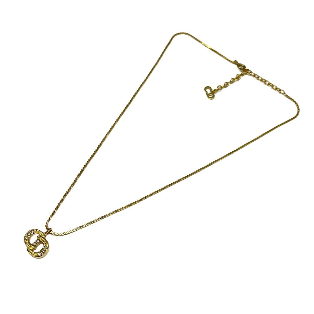 Dior Necklace Gold Clear — view 2