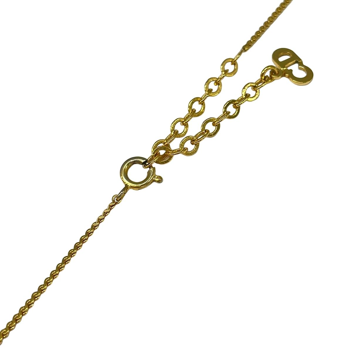 Dior Necklace Gold Clear — view 4