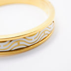 Hermes Bangle Chaine D'ancre Mini Click Gold Plated White Bracelet — view 8