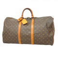 Louis Vuitton Boston Bag Monogram Keepall Bandouliere 55 Brown