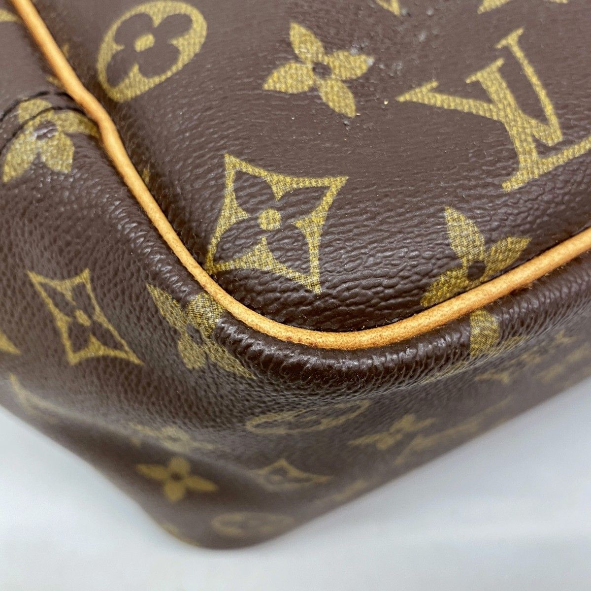 Louis Vuitton Handbag Monogram Deauville Brown — view 6