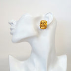 Chanel Earrings Vintage CC Logo Gold Plated — view 5