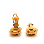Chanel Earrings Vintage CC Logo Gold Plated — view 3