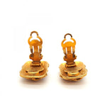 Chanel Earrings Vintage CC Logo Gold Plated — view 6