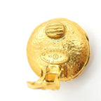 Chanel Earrings Vintage CC Logo Gold Plated Faux Pearl — view 4
