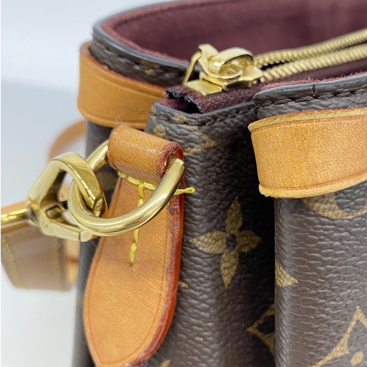Louis Vuitton Handbag Monogram Soufflot BB Brown 2-Way — view 8
