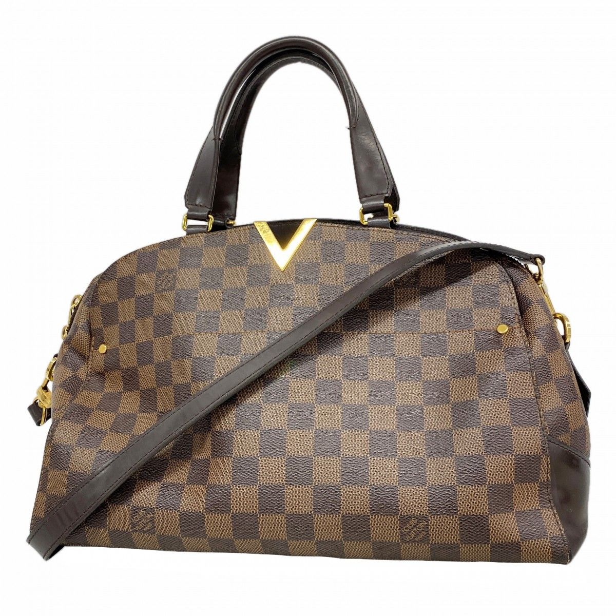 Louis Vuitton Handbag Damier Kensington Bowling Ebene 2-Way