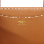 Hermes Handbag in the Loop 23 Toile Ash Swift Gold — view 5