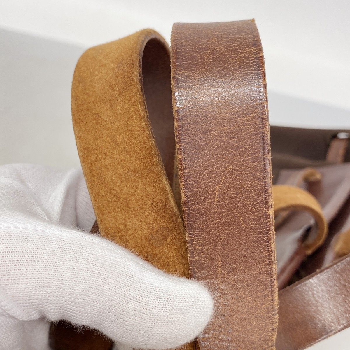 Hermes Tote Cabas MM Toile Officier Brown Gold — view 8